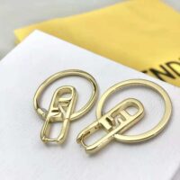 Fendi Women O Lock Earrings Gold-Colored (1)