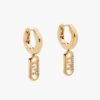 Fendi Women O Lock Earrings Gold-Colored Earrings