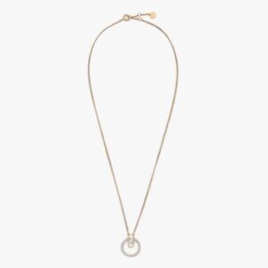 Fendi Women O Lock Necklace Gold-Colored