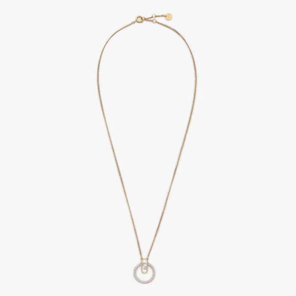 Fendi Women O Lock Necklace Gold-Colored (1)