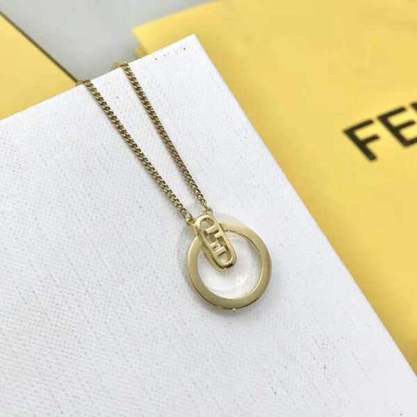 Fendi Women O Lock Necklace Gold-Colored (4)