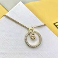 Fendi Women O Lock Necklace Gold-Colored (1)