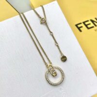 Fendi Women O Lock Necklace Gold-Colored (1)