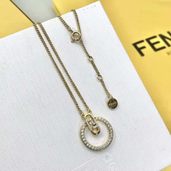 Fendi Women O Lock Necklace Gold-Colored (7)