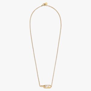 Fendi Women O Lock Necklace Gold-Colored Necklace