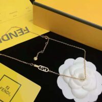 Fendi Women O Lock Necklace Gold-Colored Necklace (1)