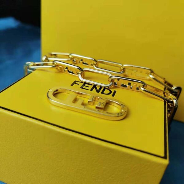 Fendi Women Olock Bracelet Gold-Colored (10)