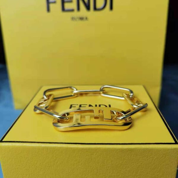 Fendi Women Olock Bracelet Gold-Colored (3)
