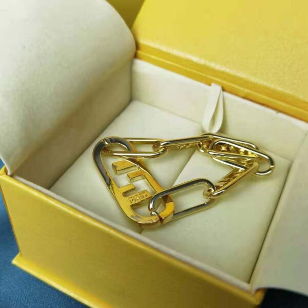 Fendi Women Olock Bracelet Gold-Colored (4)