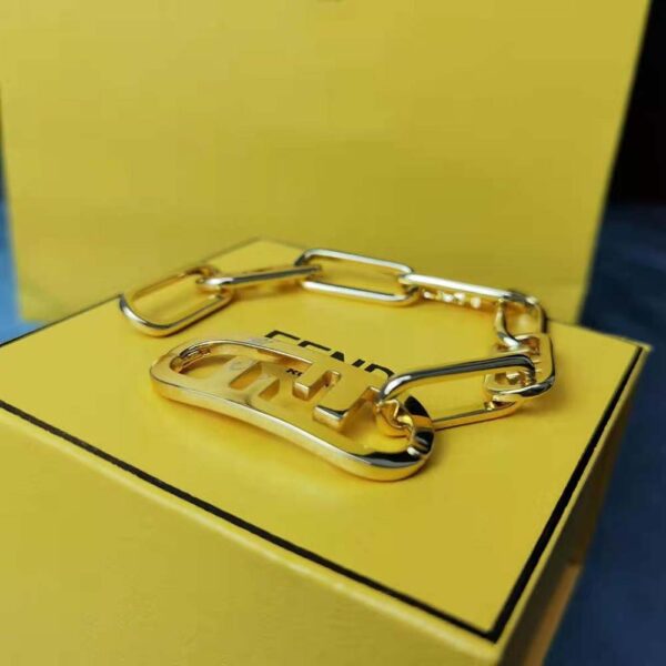 Fendi Women Olock Bracelet Gold-Colored (9)
