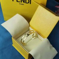 Fendi Women O’lock Bracelet with Gold-Colored Bracelet (1)