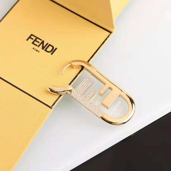 Fendi Women O’lock Single Earring with Gold-color Earrings (5)