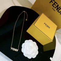 Fendi Women Signature Gold-colored Nnecklace Clip Closure (1)