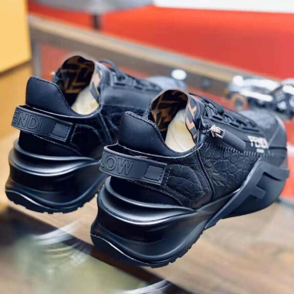Fendi Women Sneakers Black Caiman Low-Tops (5)