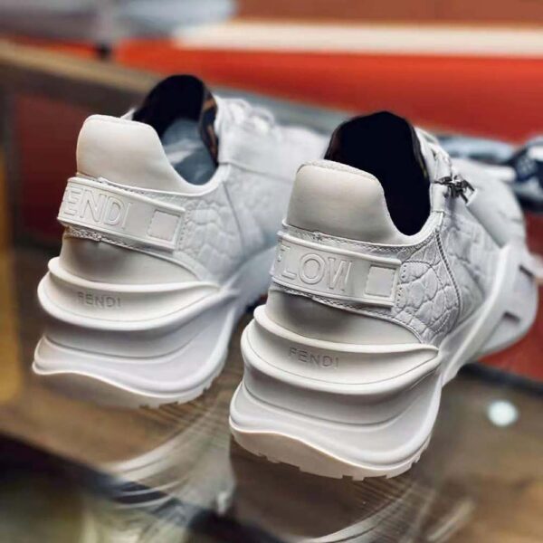 Fendi Women Sneakers White Caiman Low-Tops (8)