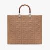 Fendi Women Sunshine Medium FF Fabric Shopper-Brown