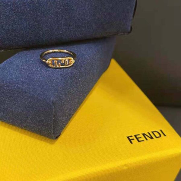 Fendi Women Thin Ring with Fendi O’Lock Motif (2)
