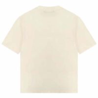 Gucci GG Women Cotton Jersey T-Shirt Beige Gucci Mirror Print Crewneck Oversize Fit (9)