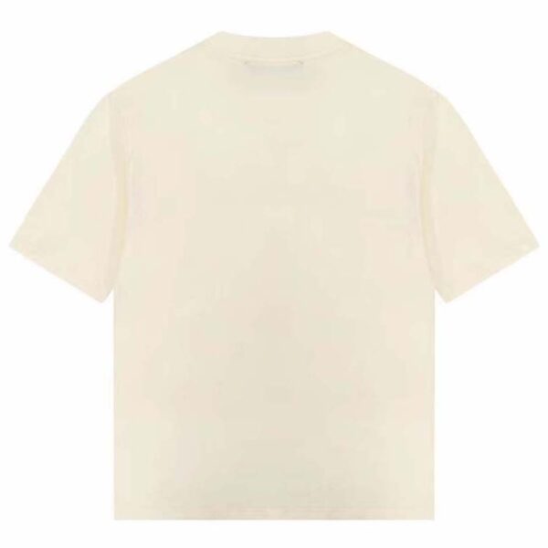Gucci GG Men Cotton Jersey T-Shirt Beige Gucci Mirror Print Crewneck Oversize Fit (11)