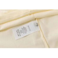 Gucci GG Men Original Gucci Print oversize T-Shirt White Cotton Jersey Crewneck Oversize Fit (1)