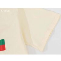 Gucci GG Men Original Gucci Print oversize T-Shirt White Cotton Jersey Crewneck Oversize Fit (1)