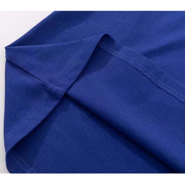 Gucci GG Women Cotton Jersey T-Shirt Blue Gucci Mirror Print Crewneck Oversize Fit (4)