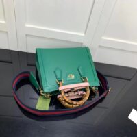 Gucci GG Women Diana Small Tote Bag Double G Green Leather (7)