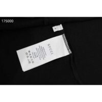 Gucci GG Women Gucci 100 Cotton T-Shirt Black Cotton Jersey Crewneck Oversize Fit (5)