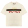 Gucci GG Women Gucci Boutique Print Oversize T-Shirt White Cotton Jersey Crewneck