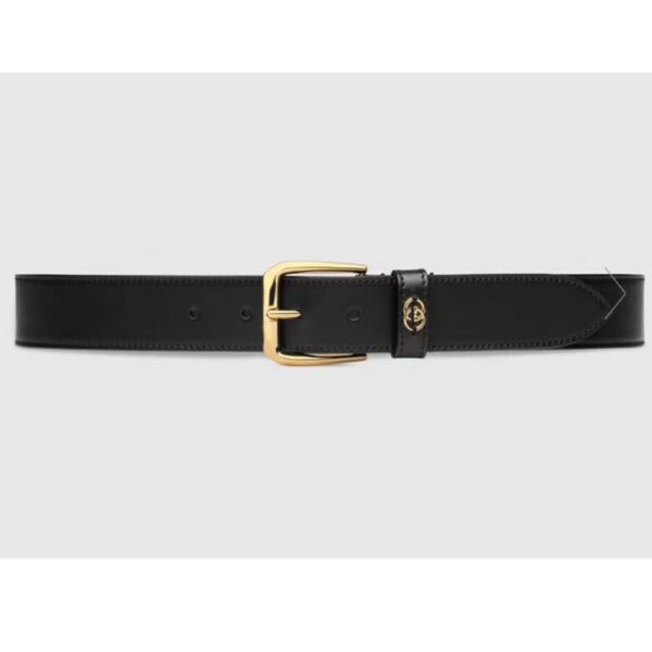 Gucci Unisex GG Belt with Square Buckle and Interlocking G 3.6 cm Width (6)