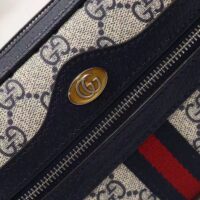Gucci Unisex Ophidia GG Mini Bag Beige Blue GG Supreme Canvas (6)