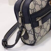 Gucci Unisex Ophidia GG Mini Bag Beige Blue GG Supreme Canvas (6)