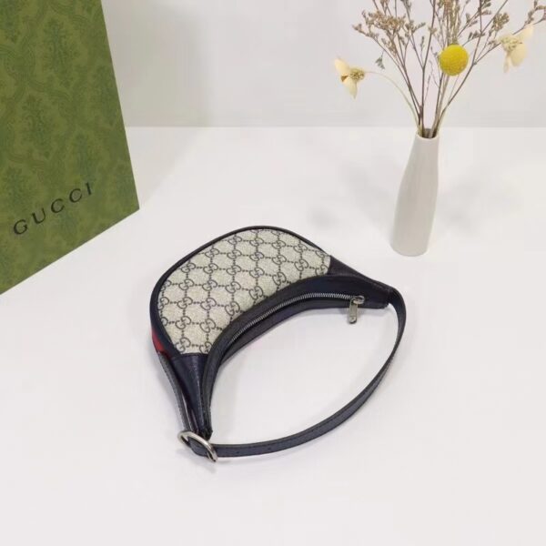 Gucci Unisex Ophidia GG Mini Bag Blue Beige GG Supreme Canvas (5)