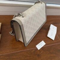 Gucci Women Dionysus Small GG Bag Beige White GG Supreme Canvas (10)