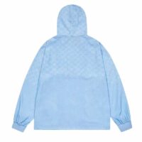 Louis Vuitton LV Men Damier Spread Windbreaker Polyester Blue Regular Fit (2)