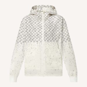 Louis Vuitton LV Men Damier Spread Windbreaker Polyester Optical White Regular Fit