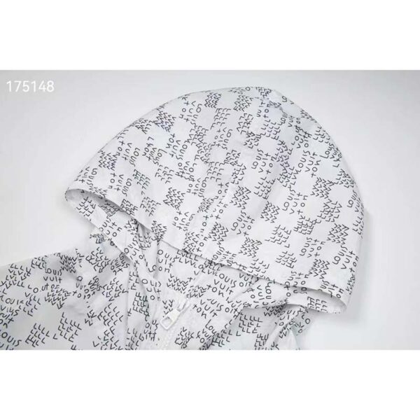 Louis Vuitton LV Men Damier Spread Windbreaker Polyester Optical White Regular Fit (5)
