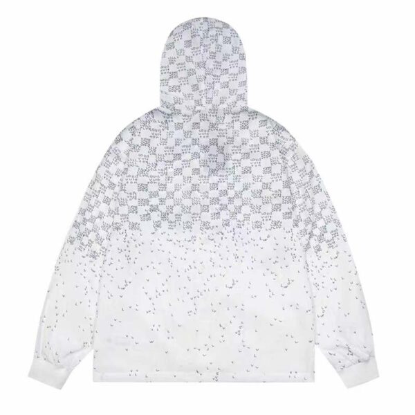 Louis Vuitton LV Men Damier Spread Windbreaker Polyester Optical White Regular Fit (7)