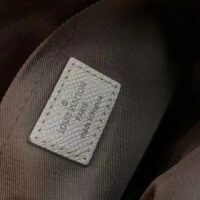 Louis Vuitton LV Men Outdoor Messenger Bag Gunmetal Gray Monogram Coated Canvas (3)