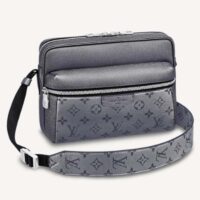 Louis Vuitton LV Men Outdoor Messenger Bag Gunmetal Gray Monogram Coated Canvas (3)