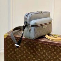 Louis Vuitton LV Men Outdoor Messenger Bag Gunmetal Gray Monogram Coated Canvas (3)