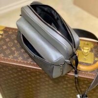 Louis Vuitton LV Men Outdoor Messenger Bag Gunmetal Gray Monogram Coated Canvas (3)