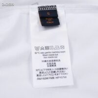 Louis Vuitton LV Men Spread Embroidered T-Shirt Cotton White Regular Fit (2)