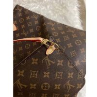 Louis Vuitton LV Unisex Carry It Brown Monogram Coated Canvas Cowhide Leather (5)