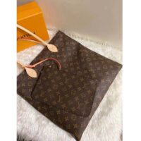 Louis Vuitton LV Unisex Carry It Brown Monogram Coated Canvas Cowhide Leather (5)