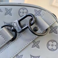 Louis Vuitton LV Unisex Keepall 50B Anthracite Gray Monogram Shadow Calf Leather (5)