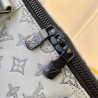 Louis Vuitton LV Unisex Keepall 50B Anthracite Gray Monogram Shadow Calf Leather (5)