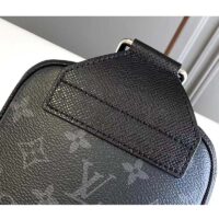 Louis Vuitton LV Unisex Outdoor Sling Bag Black Coated Canvas Cowhide Leather (7)