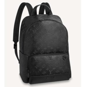 Louis Vuitton LV Unisex Racer Backpack Black Monogram Shadow Calf Cowhide Leather