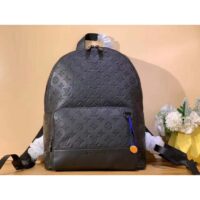 Louis Vuitton LV Unisex Racer Backpack Black Monogram Shadow Calf Cowhide Leather